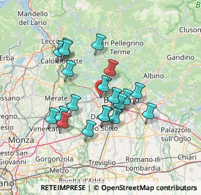 Mappa Via Alessandro Manzoni, 24036 Ponte San Pietro BG, Italia (11.649)