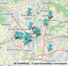 Mappa Via Alessandro Manzoni, 24036 Ponte San Pietro BG, Italia (1.55529)