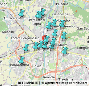 Mappa Via Alessandro Manzoni, 24036 Ponte San Pietro BG, Italia (1.51333)