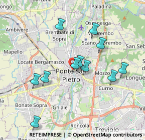 Mappa Via Alessandro Manzoni, 24036 Ponte San Pietro BG, Italia (1.77455)