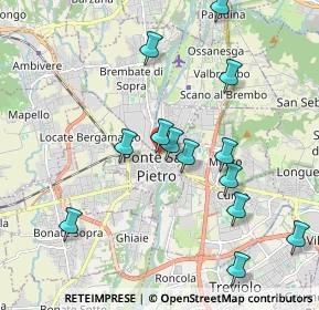 Mappa Via Alessandro Manzoni, 24036 Ponte San Pietro BG, Italia (2.03462)
