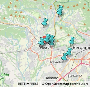 Mappa Via Alessandro Manzoni, 24036 Ponte San Pietro BG, Italia (2.58583)