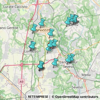 Mappa Via Catena, 22072 Cermenate CO, Italia (3.65263)