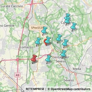 Mappa Via Don Marco Bazzoni, 22072 Cermenate CO, Italia (3.44917)