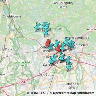 Mappa Via Guido Cavalcanti, 24030 Mozzo BG, Italia (5.821)