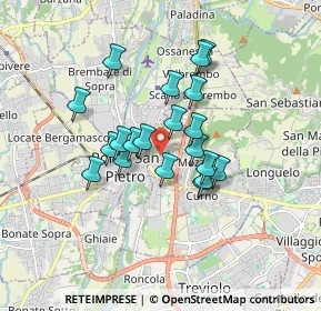 Mappa Via Guido Cavalcanti, 24030 Mozzo BG, Italia (1.311)