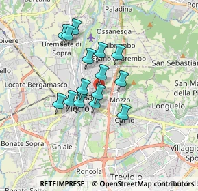 Mappa Via Guido Cavalcanti, 24030 Mozzo BG, Italia (1.318)