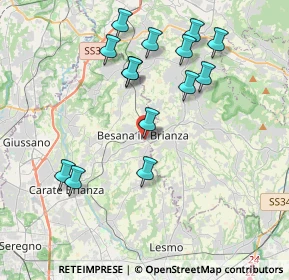 Mappa Via XX Settembre, 20842 Besana In Brianza MB, Italia (3.92857)