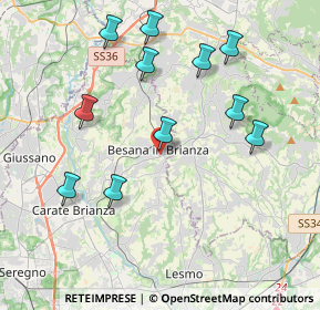 Mappa Via XX Settembre, 20842 Besana In Brianza MB, Italia (4.09727)