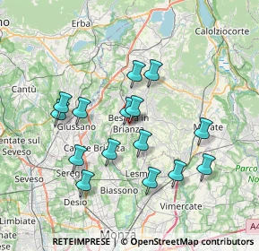 Mappa Via XX Settembre, 20842 Besana In Brianza MB, Italia (6.66)