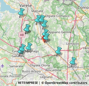 Mappa Via Eugenio Curiel, 21049 Tradate VA, Italia (7.01692)