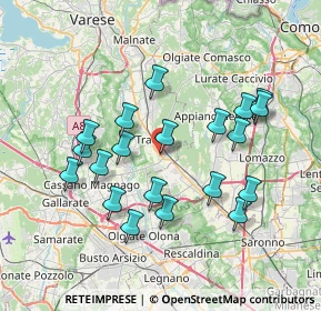 Mappa Via Eugenio Curiel, 21049 Tradate VA, Italia (7.1055)