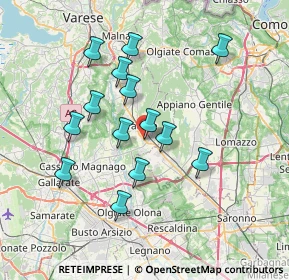 Mappa Via Eugenio Curiel, 21049 Tradate VA, Italia (6.52857)