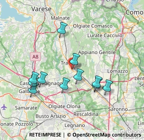Mappa Via Eugenio Curiel, 21049 Tradate VA, Italia (6.97182)