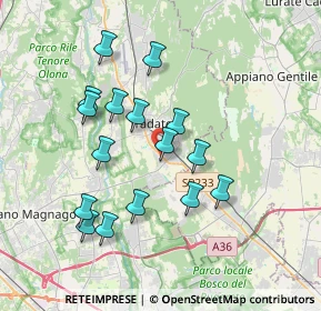 Mappa Via Eugenio Curiel, 21049 Tradate VA, Italia (3.40813)