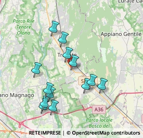 Mappa Via Eugenio Curiel, 21049 Tradate VA, Italia (3.66385)