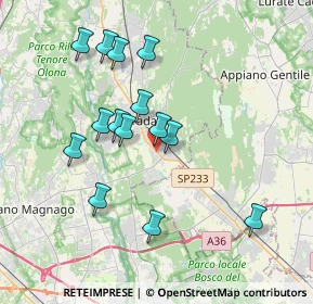 Mappa Via Eugenio Curiel, 21049 Tradate VA, Italia (3.47214)