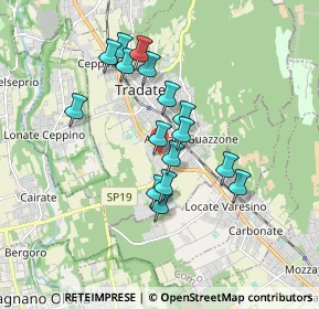 Mappa Via Eugenio Curiel, 21049 Tradate VA, Italia (1.46875)