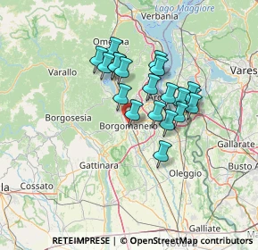 Mappa 28021 Borgomanero NO, Italia (10.5545)