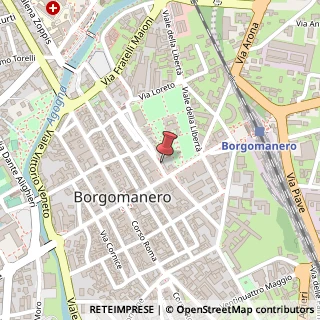 Mappa Via Don Minzoni, 2, 28021 Borgomanero, Novara (Piemonte)