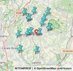 Mappa Via Antonio Fogazzaro, 23880 Casatenovo LC, Italia (3.24333)