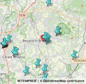 Mappa Via Antonio Fogazzaro, 23880 Casatenovo LC, Italia (5.2955)