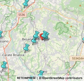 Mappa Via Michelangelo Buonarroti, 23880 Casatenovo LC, Italia (6.075)