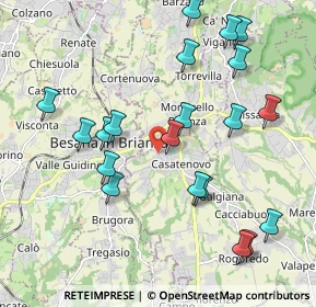 Mappa Via Antonio Fogazzaro, 23880 Casatenovo LC, Italia (2.1615)