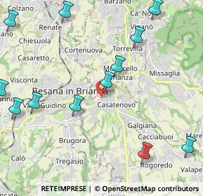 Mappa Via Antonio Fogazzaro, 23880 Casatenovo LC, Italia (3.05533)