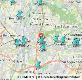 Mappa Piazza Costituzione, 24030 Mozzo BG, Italia (2.40667)