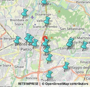 Mappa Piazza Costituzione, 24030 Mozzo BG, Italia (2.06267)