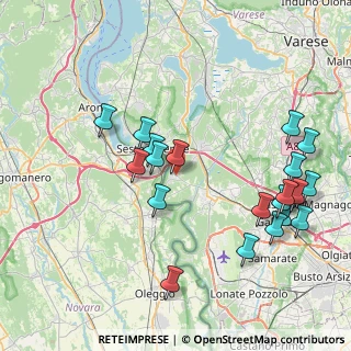 Mappa Via E. Montale, 21010 Golasecca VA, Italia (8.863)