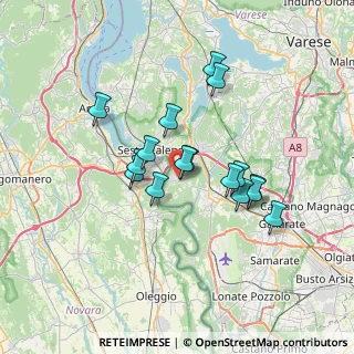 Mappa Via E. Montale, 21010 Golasecca VA, Italia (5.7)