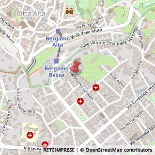 Mappa Via Antonio Locatelli, 2, 24121 Bergamo, Bergamo (Lombardia)