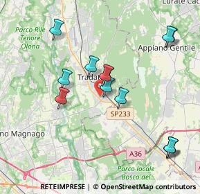 Mappa Via Monte Cassino, 21049 Tradate VA, Italia (3.91846)