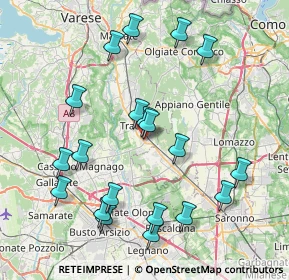 Mappa Via Monte Cassino, 21049 Tradate VA, Italia (8.476)