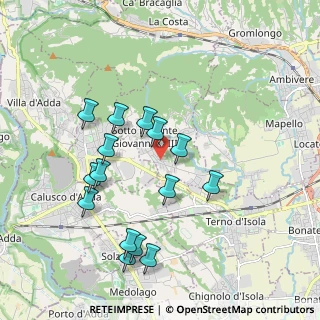Mappa Via Bergamo, 24039 Sotto il Monte Giovanni XXIII BG, Italia (1.89533)