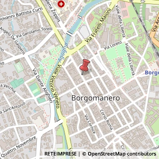 Mappa Corso Garibaldi, 72, 28021 Borgomanero, Novara (Piemonte)