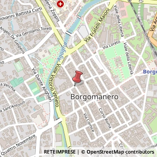 Mappa Via Maioni Brunelli,  44, 28021 Borgomanero, Novara (Piemonte)
