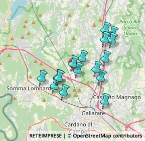Mappa Via Madonnina, 21010 Besnate VA, Italia (3.10563)