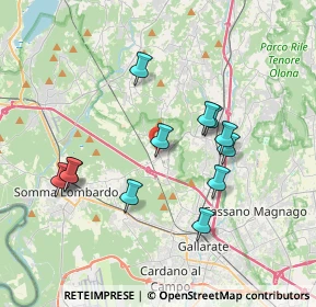 Mappa Via Madonnina, 21010 Besnate VA, Italia (3.45083)