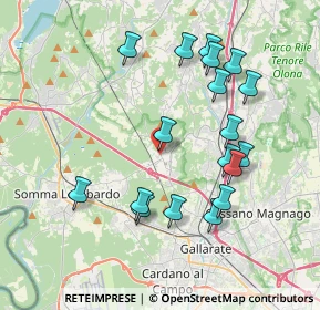 Mappa Via Madonnina, 21010 Besnate VA, Italia (3.84833)