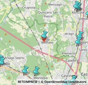 Mappa Via Madonnina, 21010 Besnate VA, Italia (3.906)