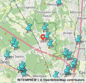 Mappa Via Madonnina, 21010 Besnate VA, Italia (2.8425)