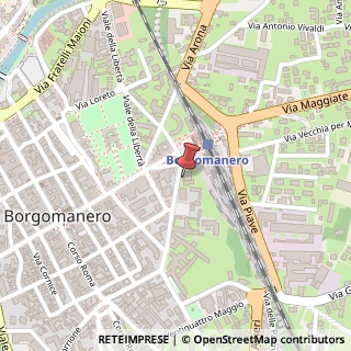 Mappa Via Edmondo de Amicis, 3, 28021 Borgomanero, Novara (Piemonte)