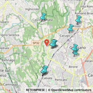Mappa Via Giosuè Carducci, 22066 Mariano Comense CO, Italia (2.09727)