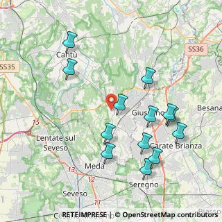 Mappa Via Giosuè Carducci, 22066 Mariano Comense CO, Italia (4.09846)