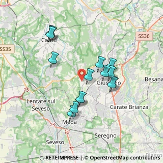Mappa Via Giosuè Carducci, 22066 Mariano Comense CO, Italia (3.35533)