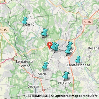 Mappa Via Giosuè Carducci, 22066 Mariano Comense CO, Italia (3.59)