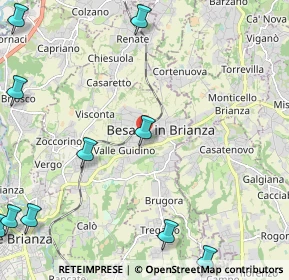 Mappa Via Santa Caterina, 20842 Besana In Brianza MB, Italia (3.58929)